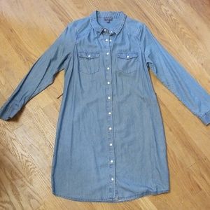 The Limited chambray shirt dress